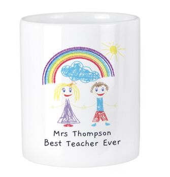 Personalised Childrens Drawing Photo Storage Pot, 4 of 5