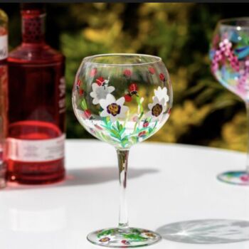 Hand Painted Ladybird Gin Glass, 2 of 4