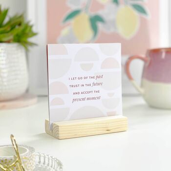 Positive Affirmation Cards With Wooden Holder, 5 of 10