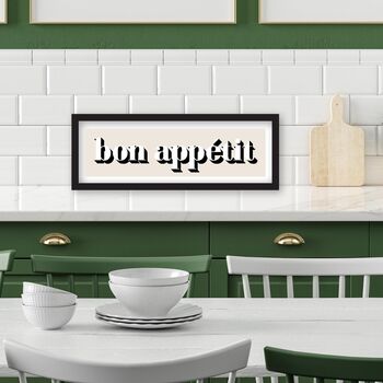 Framed Bon Appetit Print, 7 of 10