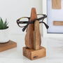 Personalised Wooden Engraved Mens Glasses Stand, thumbnail 4 of 6