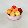 Antique Painted Pink Wooden Fruit Bowl ~ Six, thumbnail 10 of 11