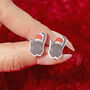 Festive Cat Resin Christmas Earrings, thumbnail 3 of 6