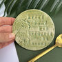 Green Round Nanny Ceramic Coaster, thumbnail 1 of 12