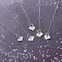 Diamond Necklace With Tiny Pave Star Charm, thumbnail 3 of 5