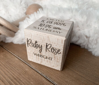 Baby Birth Block Keepsake, 3 of 6