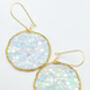 Statement Disco Necklace With Silver Glitter In Medium Size, thumbnail 7 of 12