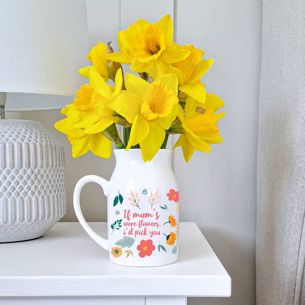 Mother's Day Flower Jug Vase Mum Birthday Gift By Gift Delivery