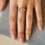Diamond Sunray Engagement Ring, thumbnail 4 of 9