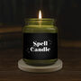 Green Jar Candle • “Spell Candle” • Scented Jar Candle • Gift For Her • Gifts For Him • Halloween Candle • Halloween Decor, thumbnail 1 of 2