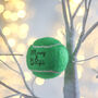 Vibrant Tennis Ball Christmas Bauble, thumbnail 6 of 10