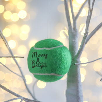 Vibrant Tennis Ball Christmas Bauble, 6 of 10