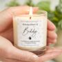 Pet Memorial Candle Personalised Paw Prints Gift, thumbnail 1 of 8