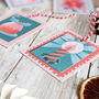 Festive Retro Stamps Gift Tags, thumbnail 3 of 10