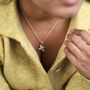 Sterling Silver Hummingbird Necklace, thumbnail 2 of 6