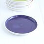 Colourful Handmade Porcelain Tea Plate, thumbnail 8 of 12