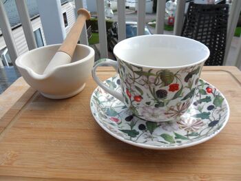 Large Cup And Saucer In Hedgerow Bramble Design, 11 of 12