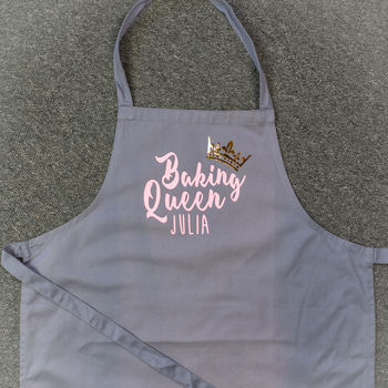 Personalised Baking Queen Apron, 3 of 5