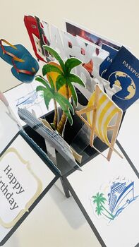 Personalisable Cruise Themed 3D Greeting/Gift Card, 4 of 7