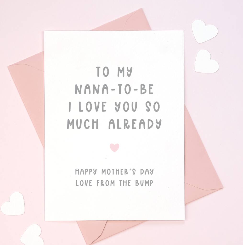 Nana To Be Mother's Day Card By Project Pretty