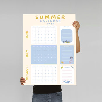 Pastel Summer Holiday Calendar 2025, Summer Bucket List, 5 of 9