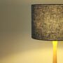 Linen Dusty Turquoise Lampshade, thumbnail 5 of 9
