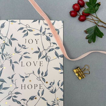 Merry Nouveau, 'Joy Love Hope ' Christmas Card, 2 of 3