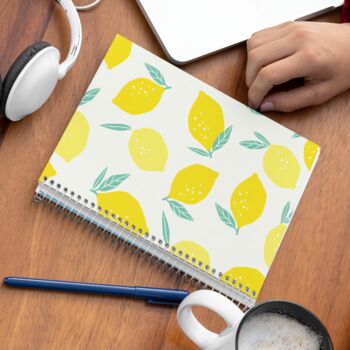 A5 Spiral Notebook Featuring A Lemon Design, 2 of 2