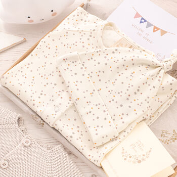 Unisex Grey Big Star Knitted Baby Blanket, 6 of 12