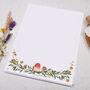 A4 Letter Writing Paper With Robin And Foliage Border, thumbnail 3 of 4