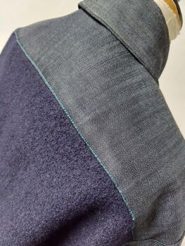 Lancer Parka Style Denim Jacket With Boiled Wool Back, 6 of 6