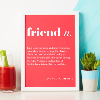 Personalised Friend Gift Definition, 2 of 5