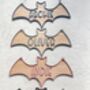 Halloween Name Sign Kids Halloween Decoration Personalised Hanging Bat With Name, thumbnail 4 of 10