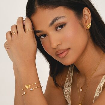 Butterfly Bracelet 18k Gold Plated, 7 of 9
