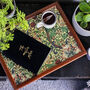 William Morris Golden Lily Lap Tray With Wool Base, thumbnail 6 of 7