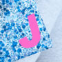 Blue Liberty Cute Personalised Hot Water Bottle, thumbnail 4 of 5