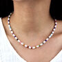 Freshwater Pearl And Rainbow Bead Necklace, thumbnail 1 of 8