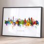 Glasgow Cityscape Skyline Print, thumbnail 2 of 12