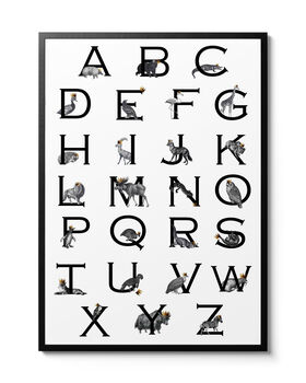 Animal Alphabet Print A1 Print, 2 of 3