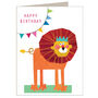 Happy Birthday Lion Mini Card, thumbnail 2 of 5