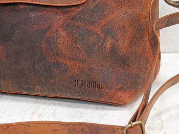 Vintage Style Leather Handbag, 4 of 12
