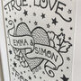True Love Tattoo Personalised Print, thumbnail 2 of 2