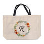 Personalised Autumn Wreath Tote Bag, thumbnail 3 of 6