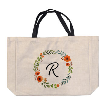 Personalised Autumn Wreath Tote Bag, 3 of 6