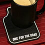 Dapper Chap Set Of Four Car Mat Coasters | Gift Box | Silcone Coasters | Fathers Day | Mothers Day, thumbnail 1 of 6