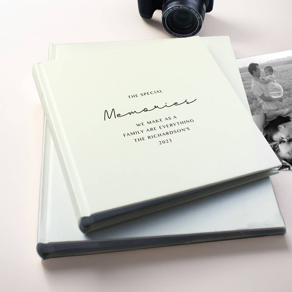 Personalised Free Text Square Photo Album, 1 of 9