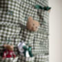 Personalised Green Gingham Advent Calendar Embroidered, thumbnail 10 of 12