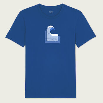 Wave Ocean Blue Surf T Shirt, 3 of 6