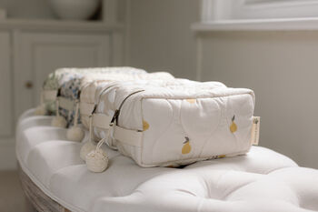 Quilted Washbag Pears, 7 of 8