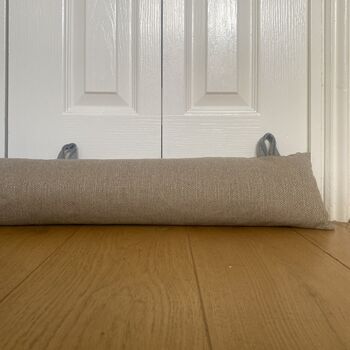 Personalised Draught Excluder With Filling With Hooks, 10 of 12